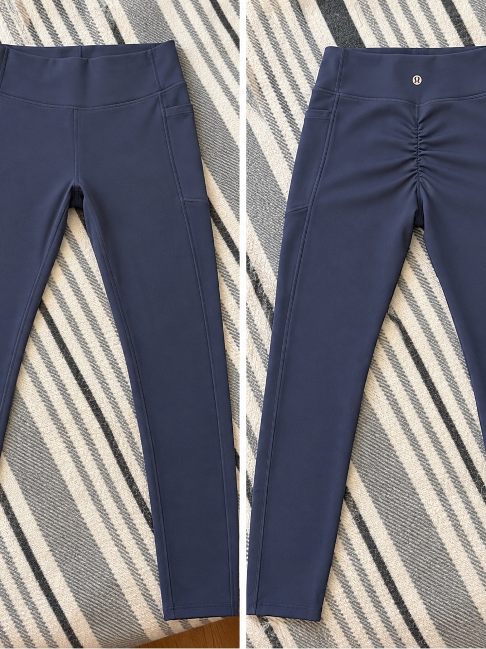 HALARA Navy High-Rise Performance Leggings with Side Pocket